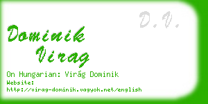 dominik virag business card